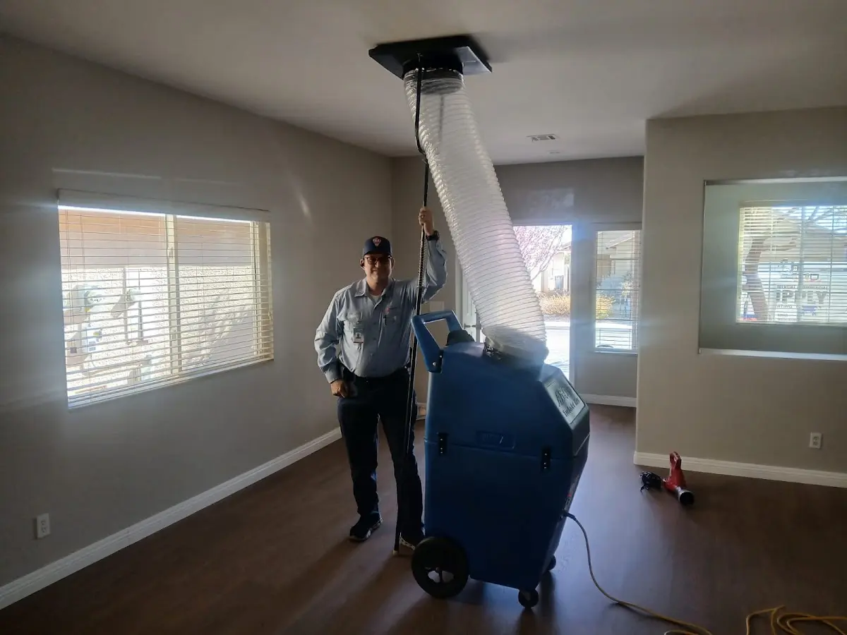 Professional Dryer Vent Cleaning work inside a Milliken home